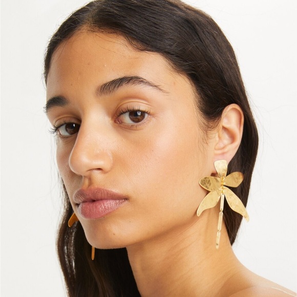 Tory Burch Jewelry - Tory Burch Dragonfly Pierced  Earrings